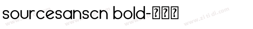sourcesanscn bold字体转换
